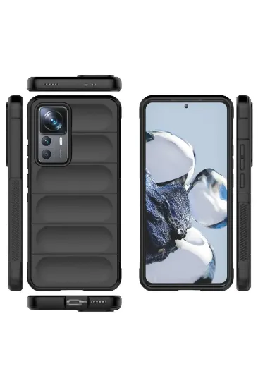 Newface Xiaomi Mi 12T Pro Kılıf Optimum Silikon - Siyah resmi