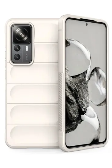 Newface Xiaomi Mi 12T Pro Kılıf Optimum Silikon - Krem resmi