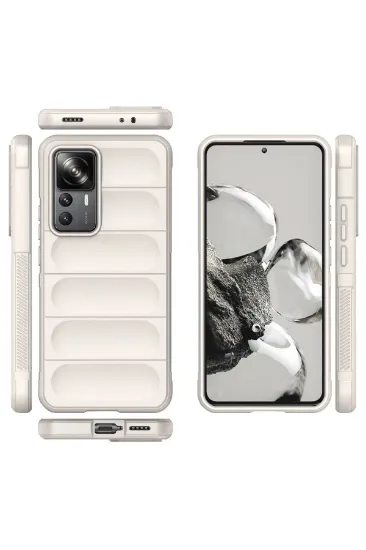 Newface Xiaomi Mi 12T Pro Kılıf Optimum Silikon - Krem resmi