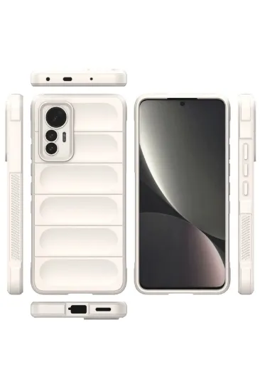 Newface Xiaomi Mi 12 Lite Kılıf Optimum Silikon - Krem resmi