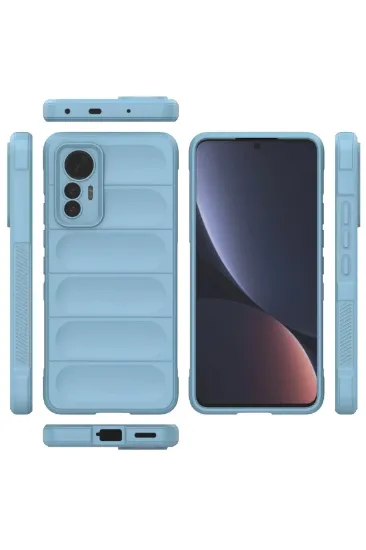 Newface Xiaomi Mi 12 Lite Kılıf Optimum Silikon - Sky Blue resmi