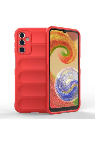 Newface Samsung Galaxy A14 4G Kılıf Optimum Silikon - Kırmızı resmi