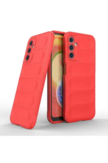 Newface Samsung Galaxy A14 4G Kılıf Optimum Silikon - Kırmızı resmi