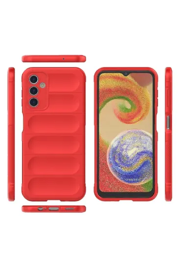 Newface Samsung Galaxy A14 4G Kılıf Optimum Silikon - Kırmızı resmi