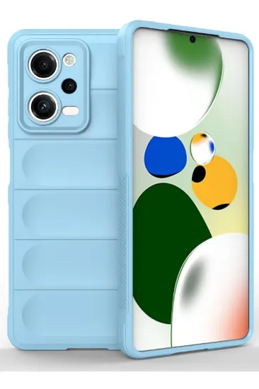 Newface Xiaomi Redmi Note 12 Pro 5G Kılıf Optimum Silikon - Sky Blue resmi