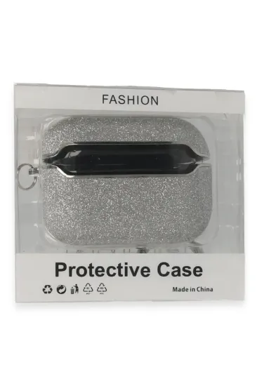 Newface Airpods Pro (1.nesil) Spell Simli Kılıf - Gümüş resmi