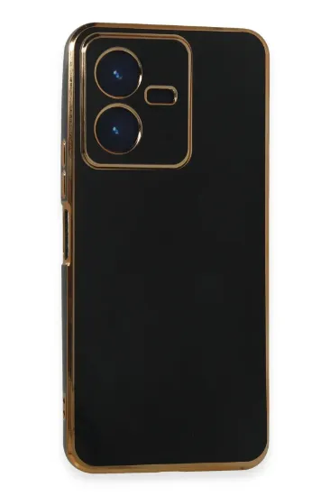 Newface Vivo Y22 2022 Kılıf Volet Silikon - Siyah resmi
