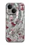 Newface iPhone 15 Kılıf Crew Desenli Kapak - Çiçek resmi