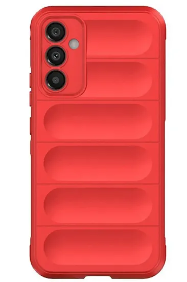 Newface Samsung A56 Kılıf Optimum Silikon - Kırmızı resmi