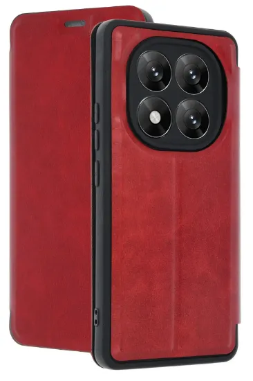 Newface Xiaomi Redmi Note 14 Pro 5G Kılıf Flip Cover - Kırmızı resmi