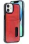 Newface iPhone 11 Kılıf Sara Kartvizitli Deri Kılıf - Kırmızı resmi