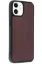 Newface iPhone 11 Kılıf Aras Deri Kapak - Bordo resmi