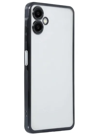 Newface Samsung Galaxy A06 Kılıf Razer Lensli Silikon - Siyah resmi