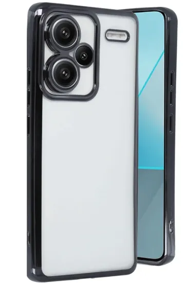 Newface Xiaomi Redmi Note 13 Pro Plus Kılıf Razer Lensli Silikon - Siyah resmi