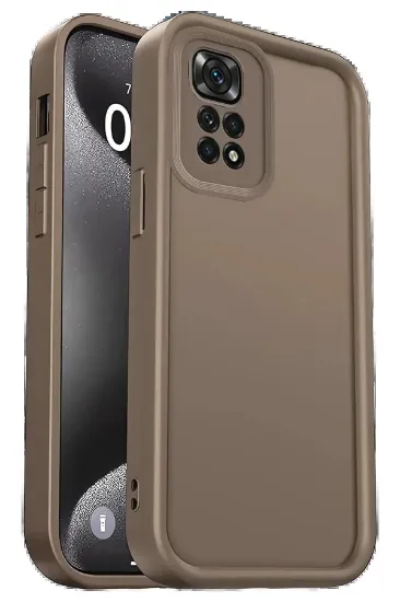 Newface Xiaomi Redmi 10 2022 Kılıf Viera Silikon - Kahverengi resmi
