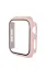 Newface Apple Watch 44mm Camlı Kasa Ekran Koruyucu - Pembe resmi