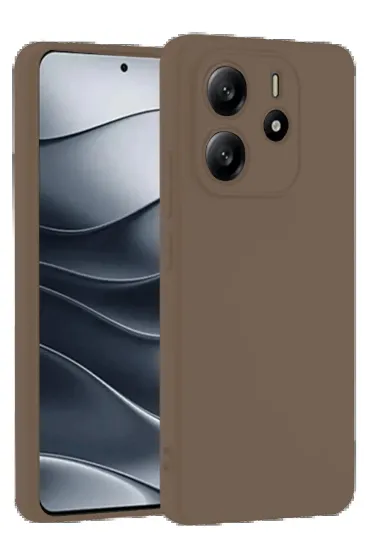 Newface Xiaomi Redmi Note 14 4G Kılıf First Silikon - Kahverengi resmi
