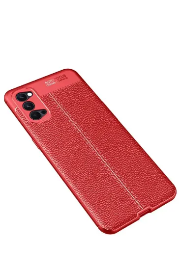 Newface Oppo Reno 4 Pro Kılıf Auto Focus Kapak - Kırmızı resmi