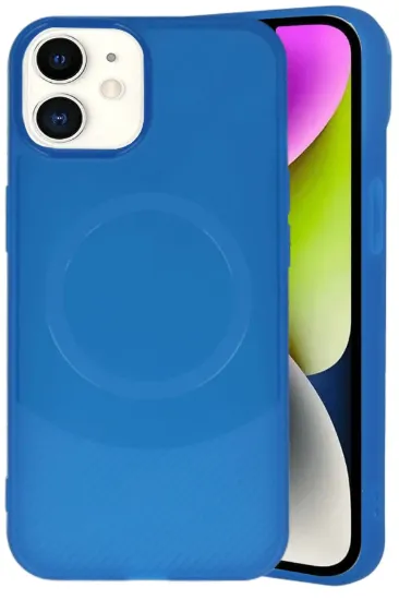 Newface iPhone 11 Kılıf Maya Karbon Kapak - Lacivert resmi
