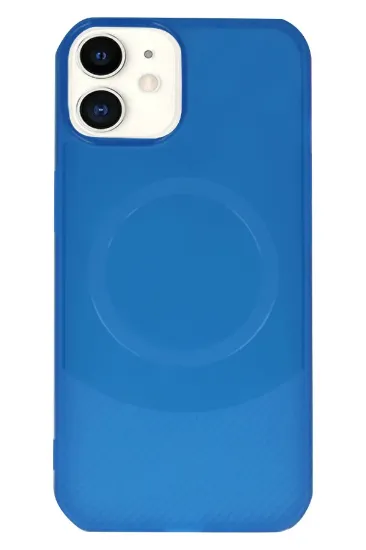 Newface iPhone 11 Kılıf Maya Karbon Kapak - Lacivert resmi