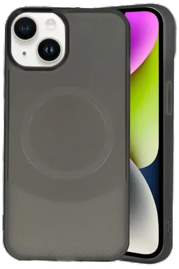 Newface iPhone 14 Kılıf Maya Karbon Kapak - Siyah resmi