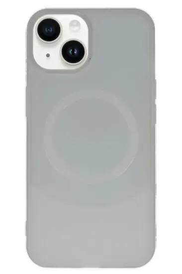 Newface iPhone 14 Kılıf Maya Karbon Kapak - Gri resmi