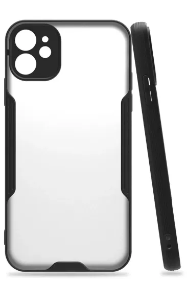 Newface iPhone 11 Kılıf Platin Silikon - Siyah resmi