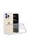 Newface iPhone 13 Pro Kılıf Miami Şeffaf Silikon - Lila resmi