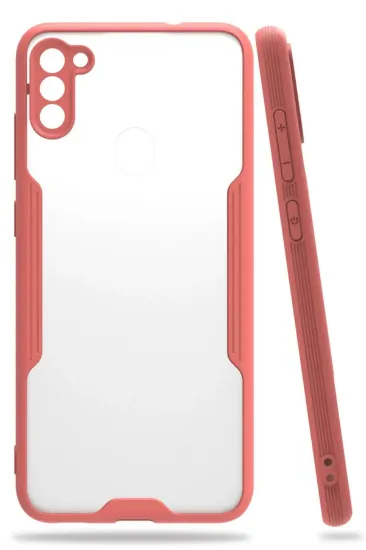 Newface Samsung Galaxy A11 Kılıf Platin Silikon - Pembe resmi