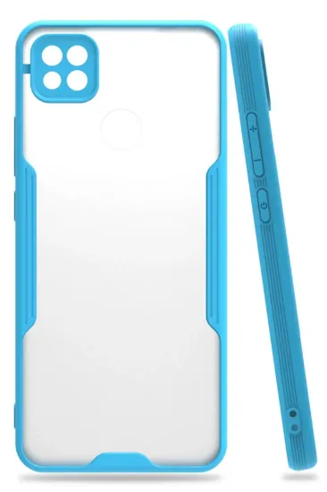 Newface Xiaomi Redmi 9C Kılıf Platin Silikon - Mavi resmi
