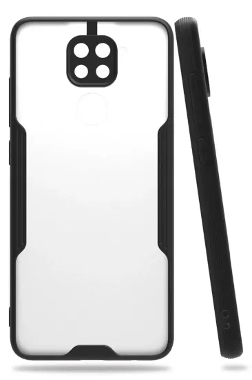 Newface Xiaomi Redmi Note 9 Kılıf Platin Silikon - Siyah resmi