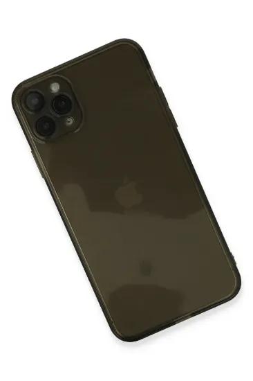 Newface iPhone 11 Pro Max Kılıf Fly Lens Silikon - Siyah resmi