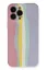 Newface iPhone 13 Pro Kılıf Ebruli Lansman Silikon - Pembe-Lila resmi