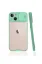 Newface iPhone 13 Mini Kılıf Platin Kamera Koruma Silikon - Açık Yeşil resmi