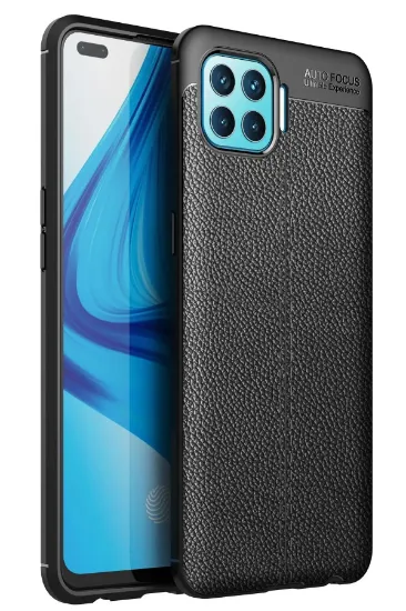 Newface Oppo Reno 4 Lite Kılıf Auto Focus Kapak - Siyah resmi
