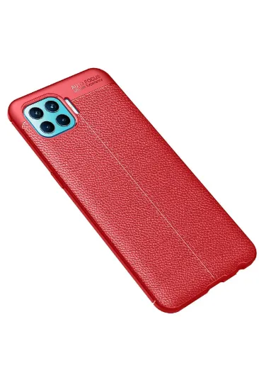 Newface Oppo Reno 4 Lite Kılıf Auto Focus Kapak - Kırmızı resmi