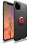Newface iPhone 11 Pro Kılıf Range Yüzüklü Silikon - Siyah-Kırmızı resmi