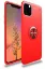 Newface iPhone 11 Pro Kılıf Range Yüzüklü Silikon - Kırmızı resmi