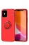 Newface iPhone 12 Mini Kılıf Range Yüzüklü Silikon - Kırmızı resmi