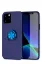 Newface iPhone 12 Kılıf Range Yüzüklü Silikon - Mavi resmi