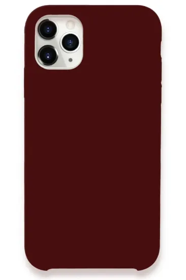 Newface iPhone 11 Pro Max Kılıf Lansman Legant Silikon - Bordo resmi