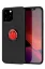 Newface iPhone 12 Pro Max Kılıf Range Yüzüklü Silikon - Siyah-Kırmızı resmi