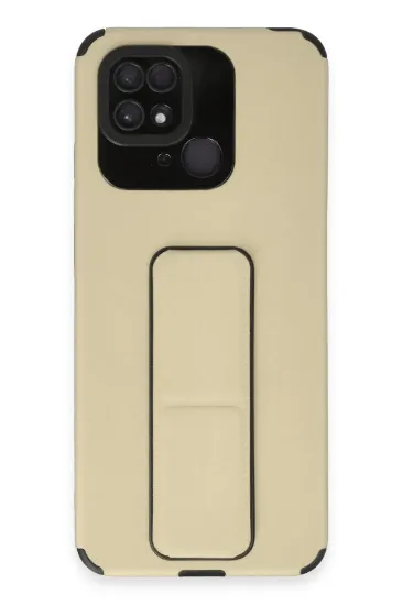 Newface Xiaomi Redmi 10C Kılıf Mega Standlı Silikon - Gold resmi