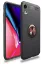 Newface iPhone XR Kılıf Range Yüzüklü Silikon - Siyah-Gold resmi