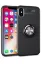 Newface iPhone XS Kılıf Range Yüzüklü Silikon - Siyah resmi