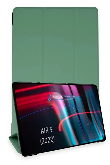 Newface iPad Air 5 (2022) Kılıf Tablet Smart Kılıf - Koyu Yeşil resmi