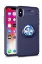 Newface iPhone XS Max Kılıf Range Yüzüklü Silikon - Mavi resmi