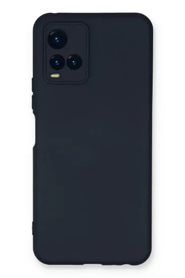 Newface Vivo Y21S Kılıf Nano içi Kadife Silikon - Lacivert resmi