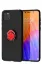 Newface Huawei Y5P Kılıf Range Yüzüklü Silikon - Siyah-Kırmızı resmi
