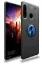 Newface Huawei Y6P Kılıf Range Yüzüklü Silikon - Siyah-Mavi resmi